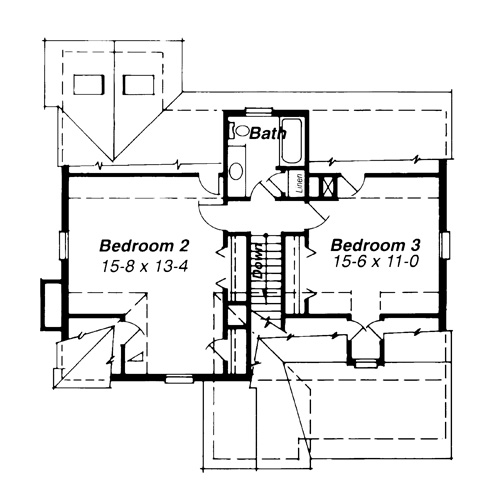 Second Floor image of DEERFIELD House Plan